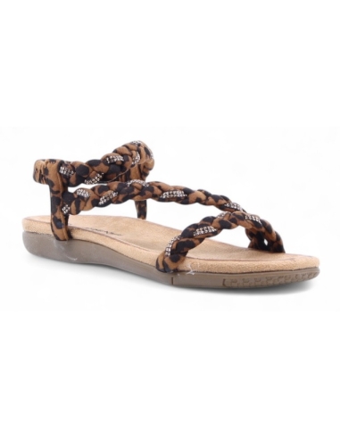 SANDALIAS PLANAS MARRON 18529