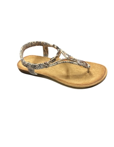SANDALIA PLANA BEIG 17669