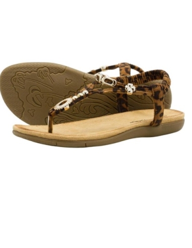 SANDALIAS PLANAS MARRON 17667