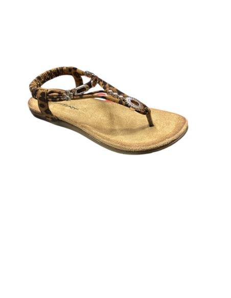 SANDALIAS PLANAS MARRON 17667