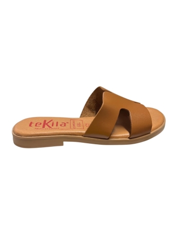 SANDALIA PLANA CUERO 14159