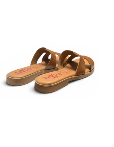 SANDALIA PLANA CUERO 14159